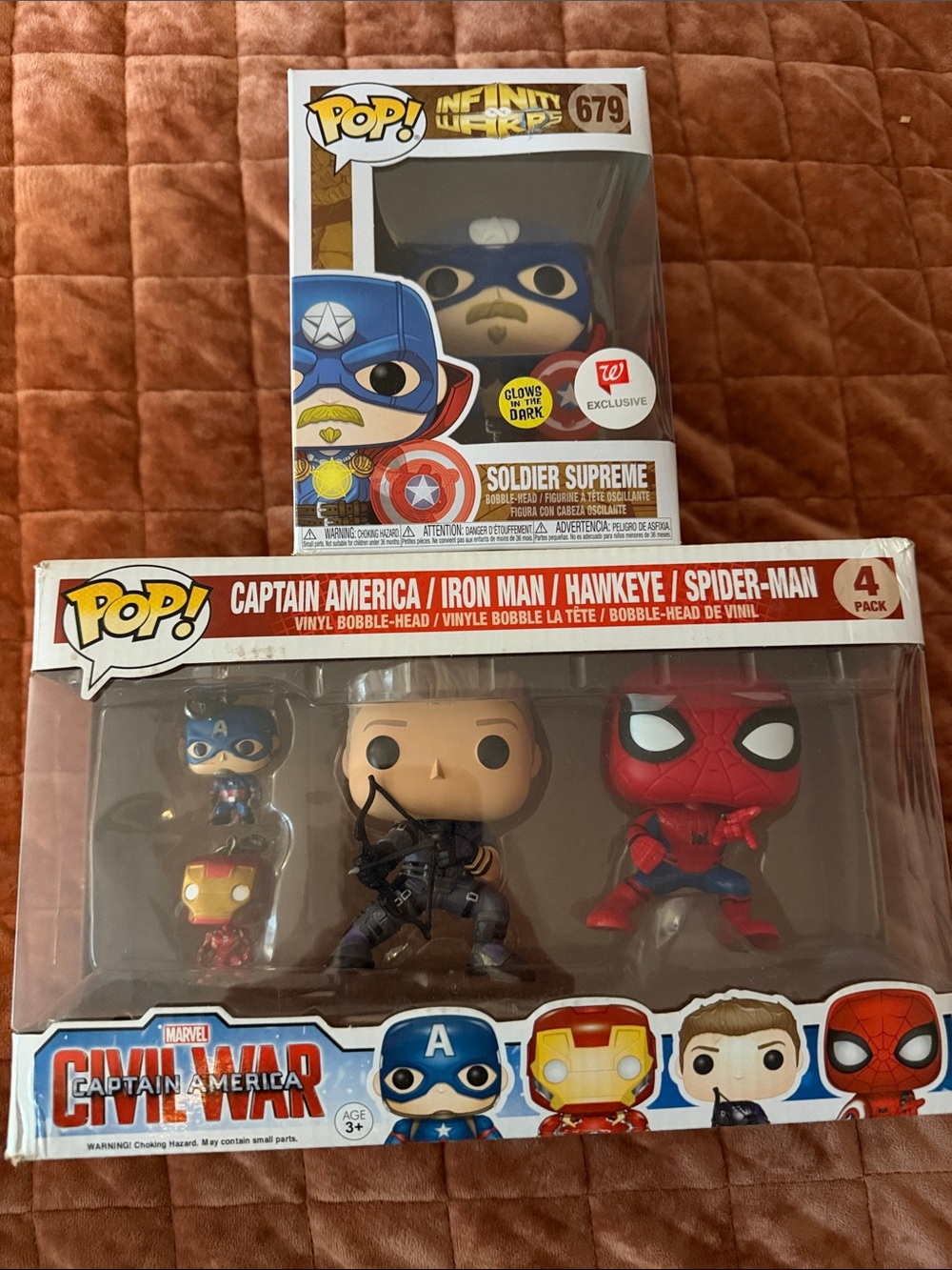 Funko Pop Figures Soldier Supreme and civil war set